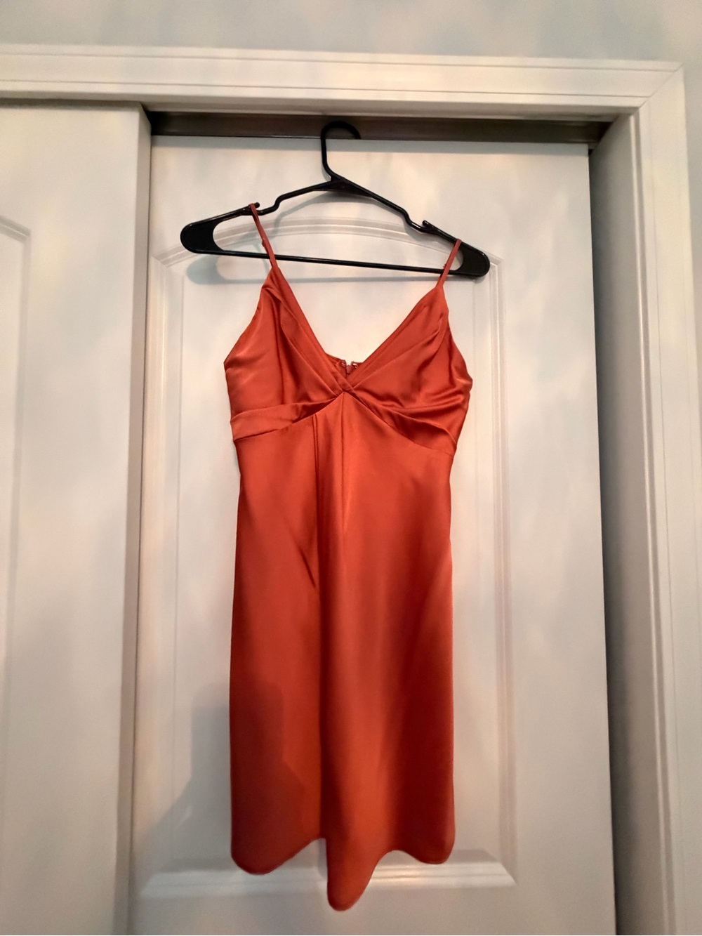 Forever 21 Rust Orange Satin Slip Dress